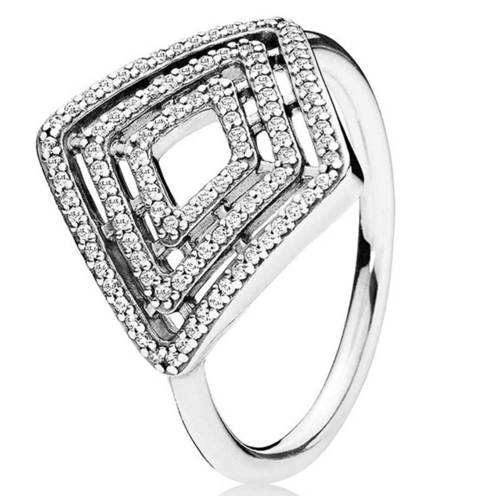 PANDORA Geometric Lines Ring
